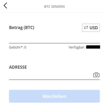 eToro send coins dialog